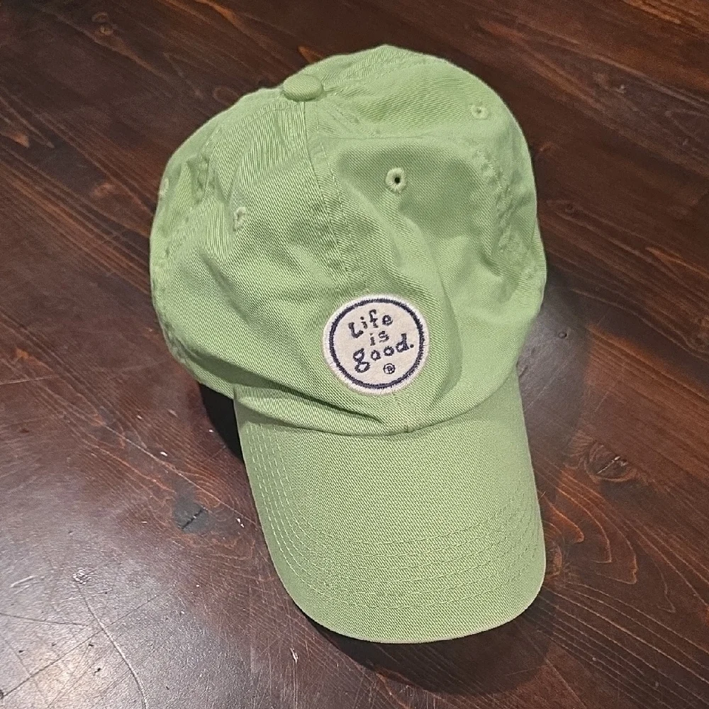 Life is good. Kids' Baseball Cap (Size 4-7T) - Light Green